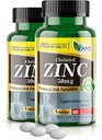 America Medic & Science Chelated Zinek 50 mg doplňky (2 balení 60 tablet) imunitní booster a silné antioxidační pilulky pro dospělé muže a ženy 124; Vysoce absorbovatelné minerální látky, zlepšuje nálada a spánek