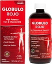 Globulo Rojo Iron Supplement - Liquid Dieter Supplement with High potency Iron & B Vitamíny (Vegan) (1 balení)