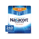 Nasacort 24HR Alergie Nasal Spray pro dospělé, non- ospalost & Alkohol zdarma, 240 Sprays, 0.57 fl.oz. 2Ct
