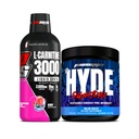 PROFUPS L- karnitin 3000 Stimulant Volný tekuté střely (31 Servings, Berry) a pan Hyde Signature Series Pre- Workout Energy Powerded Drink (30 Serings, Blue Razz) Bundle