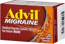 Advil Migrain 20 's Velikost 20ct Advil Migréna Bolest Relief tekuté plněné tobolky 20ct