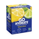 GoHydrate Instant Hydration Powder Packets - Nízké množství sodíku Electrolytes Drink Mix - Přírodní Hydration Support, Sugar Free Electrolyte Ochucený nápoj s vitamínem D, 30 Balení, Citrony