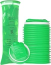 HCS Bulk Emesis sáčky Disposible - Eco- Friendly, Premium, Hospital Grade, Dospělí a děti - Vomit sáčky Disposible pro auto, Cestování, Domácí použití - Vyhodit, Barf, Puke - 144, Strong (40 fl oz)
