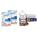 Juven Terapeutické Nutrition Drink Mix Powder for Wound Healing Support, Includes Collagen Protein & Security Max Protein Chocolate Nutrition Shake, 30g Protein, 1g Sugar, 4g Comfort Fiber Blend