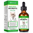 Antibiotika pro kočky, Přírodní antibiotické Pet doplňky podporuje imunitní a kočky alergická pomoc, Cat Multivitamin UTI kapky pro všechny věkové kategorie a plemeno kočky, kuřecí ochucení - 2 Fl Oz / 1 balení