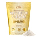 B.rad Superfuel - Grass Fed Whey Protein Isolate Busted with creatine Israe124; Farm- Fresh, Easy- to- Digest, Clean Ingredients Izolate 124; 100% USA Sourced Izolate 124; Neochucené
