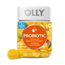 OLLY Probiotický Gummy, Imunitní a trávicí podpora, 1 bilion CFU, Žvýkací Probiotický dodatek, Mango, 25 denní dodávka - 50 Počet