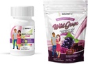 BariatricPal Duodenal Switch Kompletní 30denní zásobovací vitamin Pack (Iron- Free Capsule vápník Citrát měkké žvýkání s probiotika - Wild Grape)
