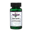 Vitanica Iron Extra, Železný dodatek Enhanced Absorpce s vitaminem C 500mg, Methylfolát 400mcg, B12 Vitamin 500mcg, vápník, Žlutý dok, Kořen kopřivy & Leaf Extract, Vegan, 60 Kapsle