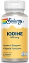 Solaray jód 500 mcg color 124; Může pomoci podpořit zdravou funkci štítné žlázy, metabolismus, Focus and Energy colum124; Non- GMO, Vegan colum124; 30 VegCaps colum124; Balení po 2