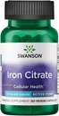 Swanson Iron Citrát 25 miligramy 60 Veg Kapsle
