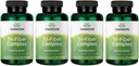 Swanson Tri-Fiber Complex - Dědičný doplněk zdraví Vyrobeno s Psyllium, Oat Bran, & Apple Pectin - (100 kapslí) (4 balení)