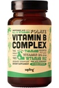 Sapling Vegan Vitamin B Complex - Celá směs potravin s esenciálními B vitaminy B1, B2, B3, B5, B6, B7, Folát, B12-60 Caps