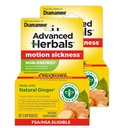 Od Makers of Dramamin, Pokročilé Herbals, Non- Drowsy, Motion Nemoc Relief, Made with Natural Ginger, 18 Počet, 2 Pack