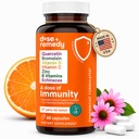 Dávka imunity Quercetin s vitaminem C a zinkem, Vitamin D, 500 mg Quercetin Bromelain s Echinacea & B Vitamíny, Imunitní podpora plic dodatek 7 v 1 Imunity Defense Booster (60 Počet)