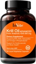 Invite Health Krill Oil Advanced - Podporuje kardiovaskulární a mozkové zdraví - Dodává EPA, DHA, Astaxanthin a Omega-3 Fosfolipidy - 60 Kapsle (2- Pack)