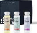Doplněk Variety Pack s pokročilou nanovědou technologie, 12 Pack, Stress Calming Relax Drink, Sleep Aid Drink, Nootropní Mozek dodatek Focus Drink, 2 oz Shot