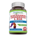 Čisté Naturals Glucosamine Chondroitin + MSM dodatek 124; 1850 Mg CUP124; 240 Kapsle 124; Non- GMO CUP124; Gluten- Free CUP124; Made in USA
