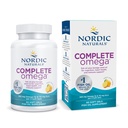 Nordic Naturals Kompletní Omega, Lemon Flavor - 60 Soft Gels - 565 mg Omega33 - EPA & DHA s přidaným GLA - Zdravá pleť, kognitivní, pozitivní nálada - Non- GMO - 30 Služeb