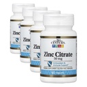 21. Století Zdravotní péče Zinek Citrátové tablety 50mg, 60 Počet (Balení po 4)