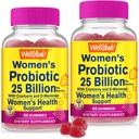 No... Jo 25 miliard probiotik pro ženy Cranberry a D- Mannose Gummies (2 Pack) - Vaginální a Gut zdraví, stravovací podpora, a feminin zdraví - Womens Probiotic s 12 Strains - 60 Gummies