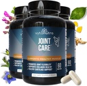 Společná podpora seniorů a aktivních dospělých - Glucosamine, MSM, Vitamin C a Bylinné míchání s Corydalis & Turmeric - Formule mobility a flexibility - 3 Lahvičky *