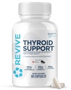 Revive MD tyreoidní podpora Dodatek pro muže a ženy - Komplexní směs nutritentů podporuje zdravé štítné žlázy funkce s esenciální vitamin, minerály a byliny (90 Kapsle, 30 Služební)