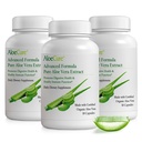 AloeCure Organic Aloe Vera Kapsle, 160,000mg Inner Aloe Leaf Ekvivalentní per Serving, Support Gut, Digestive, & Imunní zdraví, Pomáhá udržet vyváženou kyselost žaludku, Aloin zdarma, 30Caps x 3Btl