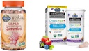 Zahrada života Organika Děti Gummy Vitamíny - Ovoce - Certified Organic, Non- GMO & Vegan & Dr. Percepted Probiotics Organic Kids + Plus Vitamin C & D - Berry Cherry