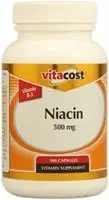 Vitacost Niacin (Vitamin B-3) - 500 mg - 100 tobolek