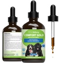 Pet Wellbeing Comfort Gold pro psy - Podporuje Psí Fyzický komfort, Zdravý oběh, Corydalis, Turmeric - Veterinarian- aplikovaný bylinný dodatek 4 oz (118 ml)