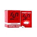 RUN GUM Skořice energie Gum 50mg kofein Taurin & B-Vitamíny na kus, 24 Kusy (balení po 12), 2 Kusy = 1 káva nebo energetický nápoj, cukr zdarma, nulová kalorie