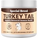 Turecko Tail Houba pro psy - Organic Turkey Tail pro psy Houba Powder for Respirační, Imunity, Digestion - Lipoma Lumps a Bumps Dodatek, No Fillers - 200 Grams