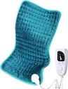 Elektrická topná podložka pro opěradlo / rameno / krk / koleno / noha Pain Relief, 6 nastavení rychlého ohřevu, Automatické vypnutí, Moist Suchý Teplo Moitures, Extra Large 12 "x24"