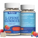 2 Pack L- Lysin 1000mg Gumy, Žvýkací Lysin dodatek pro dospělé, Imunitní podpora, Kolagen Formation Support, Non- GMO, Vegan, Gluten Free - 120