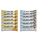 Muscle Foods Muscle Sandwich Bary, Variety Pack 124; Real Ingredients, Syrovátkový protein izolát, High Protein Bary, 2-Ounce Bary (12 Počet)