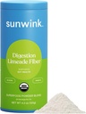 Sunwink Digestion Limeade Fiber Superfood Powder 124; Daily Fiber Powder for Digestion OF 124; Prebiotic Fiber Powder with Chicory Root, Burdock, Tangerine Peel OF 124; Podporuje Gut Health OF 124; 4.2 oz, 20 Servings