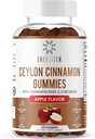 Skořice + chromové gumy - 120 Veganské gumy - Joint Pain & Brain Health Support, Sugar- Free, Antioxidant Rich, Non- GMO, gluten- Free Supplement, Natural Apple Flavor