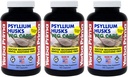 Yerba Prima Psylium Husks Veg Caps - 180 Počet (balení po 3) - Vegan, Non- GMO, gluten Free, Colon Cleanser, Denní Fiber dodatek pro Gut zdraví & Regularity