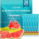 Electrolytes Powder Packets, 30 Sticks Hydration Packets Sugar Free, Electrolyte Drink Mix Přenosný Electrolyte Packets pro rychlou hydrataci, 0 Cukr & 0 Kalorie, Meloun Flavor