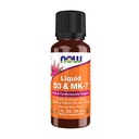 Nyní Potraviny doplňky, tekuté D-3 & MK-7 s 2,500 IU vitaminu D-3 & 100 mcg vitaminu K-2 na 5 kapek, 1-Ounce