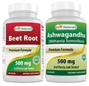 Řepa kořenová prášek 500 Mg & Ashwagandha Extract 500 Mg