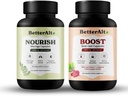 Lepší Alt Moringa & Beetroot Kapsle 124; 100% Čistá Moringa Leaf Powder Supplement & 100% Přírodní Beetroot Dodatek 124; Bohaté na vápník a vitamín C
