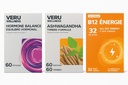 Veru Wellness Hormonal Balance for Women Compete Bundle - Myo-Inositol & D-Chiro, Ashwagandha, Energy - PMS, Mensural, Mood - Stress and Energy (2 měsíce)