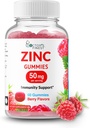 Zinek 50 mg žvýkačky - Vegetariánské, GMO zdarma & gluten zdarma vitamín - Velké Ochutnávání Berry Flavor Pectin Chews - Dospělý doplněk stravy - 60 Počet [30 dávek]