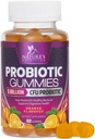 Probiotické gumy pro ženské a mužské trávicí zdraví, 5 miliard CFU, Nejlepší denní probiotika Gummy pro vaginální, imunitní podpora & Gut zdraví, podporuje příležitostné zácpy plyn & Bloating, 60 Gummies