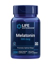 Life Extension Melatonin, 500 mcg - Jemně podporuje spánek, nízká dávka, velikost hodnoty - Non- GMO, gluten- Free, Vegetarian - 200 Kapsle