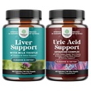 Bundle of Jatra Cleanse Detox & Opravy - Milk Thistle Dandelion Root Cholin Beetroot & Artichook Extract & Green Coffee Bean Extract for Uric Acid Cleanse & Detox - Turmeric Tart Cherry & Celer Seed