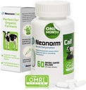 Jaguar Animal Health Neonorm Calf - Enteric Coated Supplementary Boluses for Power Hydration & Bowel Health - Plant- Based Product for Pre- Weoned Calves (60 Count)