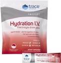 Stopy Minerály 124; Hydratace I.V. Electrolytes Powder Packets I124; Full Spectrum Recovery Mineral Mix pro rychlou rehydrataci, přírodní energii a svalovou Staminu 124; Jahodová kokosová 124; 16 Cestovní balení